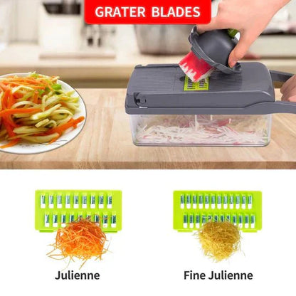 Coupe-légumes  multifonctionnel 12 en 1 Le Bon Prix